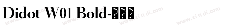 Didot W01 Bold字体转换